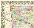 Historic State Map - Arkansas - Colton 1855 - 28 31 X 23 - Vintage Wall Art
