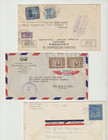 Latin America Postal History Collection   1930 s   1950  s  9  Covers  To Usa