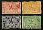 Travelstamps  1937 Nicaragua Postal Tax Stamps Scott  ra55-ra58 Baseball Mng