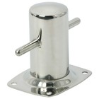 316ss Boat Bollard With Base Plate   Mooring Cleat 3-1 8  Diameter   Marine D   