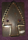 Antique Primitive Christmas Tree Soldered Tin Cookie Cutter 7 1 2  X 5  Large