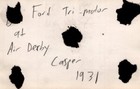 Antique 1931 Ford Trimotor Air Derby Casper Wyoming Rare Original Photo