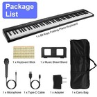 88 Keys Electronic Piano Keyboard Piano Full Size Semi Weighted Digital Piano Us