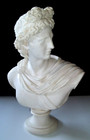 Vintage Fine Quality Statue Of  apollo   Greek God Of The Sun 13  Tall 