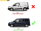 Roof Side Rails And Crossbars Ful Set Black For Ford Transit Connect Lwb 2014-up
