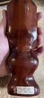 Maori Tiki Figure With Shell  Eyes 7 1 2    Kauri Wood Carving Signed Tribal Art