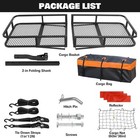Folding Hitch Cargo Carrier 500lbs  Waterproof Bag Luggage Basket 2  Receiver