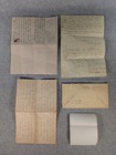 Antique 1940s 20th Century 4 Hand-written Letters  One With Original Envelope 