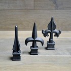 5 8  Cast Iron Spear Finial Spire Ornamental Fence Topper Wrought Iron Box Qty