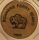 1983 Kootenai River Days Bonners Ferry  Id Wooden Nickel - Token Idaho Ida 