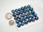 Lot 30 Pcs Round Gorgeous Dichroic Earrings Bracelet Fused Glass  a19  Cabochon