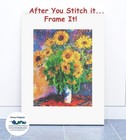 Impressionist Monet s Vase Of Sunflowers Counted Cross Stitch Chart Pattern