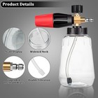 1 4  Snow Foam Pressure Washer Gun Car Wash Soap Lance Cannon Spray Jet Bottle