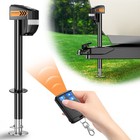 New 7500 Lbs Electric Tongue Jack Capacity Black Power Jack W  Remote Control