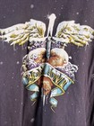 Vtg Bon Jovi T Shirt  Heart Cross Wings Graphic Size Xxl Long Layered Sleeves