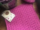  3 handmade Crochet 100  Cotton Dishcloths Or Washcloths 8 5x8 5 In  new