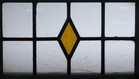 Simple Geometric Old English Leaded Stained Glass Window 20 25  X 13 