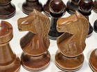 Vintage Wood Chess Pieces Set 5    King Weighted Felt Base Incomplete