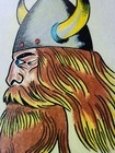 Original Vintage 1970 s Shop Used George Lumpy Larsson Tattoo Flash Sheet S r