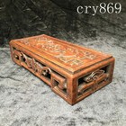 China Antique Manual Sculpture Pattern Rosewood Wooden Case Small Table