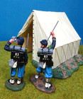 King   Country Cw034 39 56 54mm Civil War Infantry 2 Figs   Tent 2008 Mib Oop