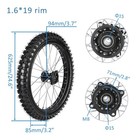 Pair Big Wheel Rim Tire 70 100-19   90 100-16 Disc Brake Apollo Crf150 140cc