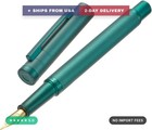 Hongdian 1851 Green Forest Fountain Pen Medium Nib Converter Metal Case