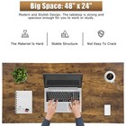 Fdw Computer Desk Home Office Desk 47w X 19d Gaming Desk Corner Writing Black