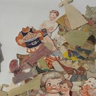 Vintage Paper Dolls And Interchangeable Cut Out Clothing Pieces Various Material