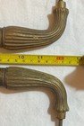 Large Heavy Decorative Brass Door Pulls - Possibly Solid Brass   