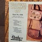 Vintage Tandy Villager Handbag Kit 4336 Leather  Hardware  Patterns