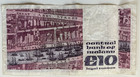1986 Central Bank Of Ireland 10 Pound Legal Tender Paper Money
