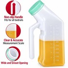 Portable Urinal For Men Spill Proof Glow In Dark Screw Cap Odor Shield Leakproof