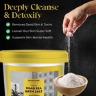 Aromasong Dead Sea Salts For Soaking - 5 Lb  Fine Grain Bath Salt Soak In Bucket
