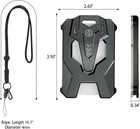 Heavy Duty Badge Holder With Adjustable Lanyard  Cool Tactical Id Card Badge    
