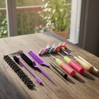 15 Pieces Hair Styling Tool Kit Complete Hair Extension Tool Kit Comprehensive