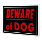 Everbilt Beware Of Dog Sign 10 x14      Heavy Duty Aluminum Warning Sign