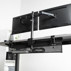 Vivo Black 36  Clamp-on Under Desk Cable Net  Mesh Cable Management