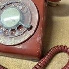 Vintage Bell System Western Electric Rotary Dial Desk Telephone C d 500 Red