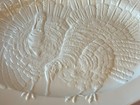 White Ceramic Turkey Serving Platter Tray  Made In Italy For Williams Sonoma 22   