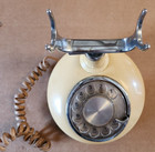 Vintage Western Electric French Princess Rotary Phone Antique Telephone Cream
