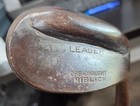 Antique Vintage Dreadnaught Flanged Sole Hickory Wood Shaft Golf Club Niblick