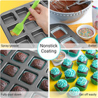Brownie Pan With Dividers  1 Set 12 Cavity All Edges Square Cupcake Brownie Pans