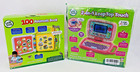 Lot Of 2 - Leap Frog Toys - Leaptop Touch  pink    100 Animals Book - Nib