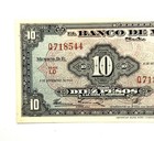 Mexico 10 Pesos Banknote Currency Tehuana  1961- Banco De Mexico Serie Ld