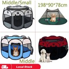 Usa Portable Pet Playpen Foldable Dog Cat Playpen Camping Tent Kennel Crate