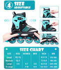 Adjustable Inline Skates Boys Ages 4-12  Roller Skates For Girls Kids full Light