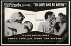 1959 Frank Sinatra Shirley Maclaine Photo To Love And Be Loved Vintage Print Ad