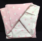 Pottery Barn Kids Organic Heart Toddler Reversible Duvet Bed Cover Pink 36x50