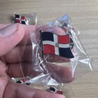 Dominican Republic Flag Lapel Pin Lot Of 10 Pins  Size 3 4  X 7 8   19mm X 22mm 